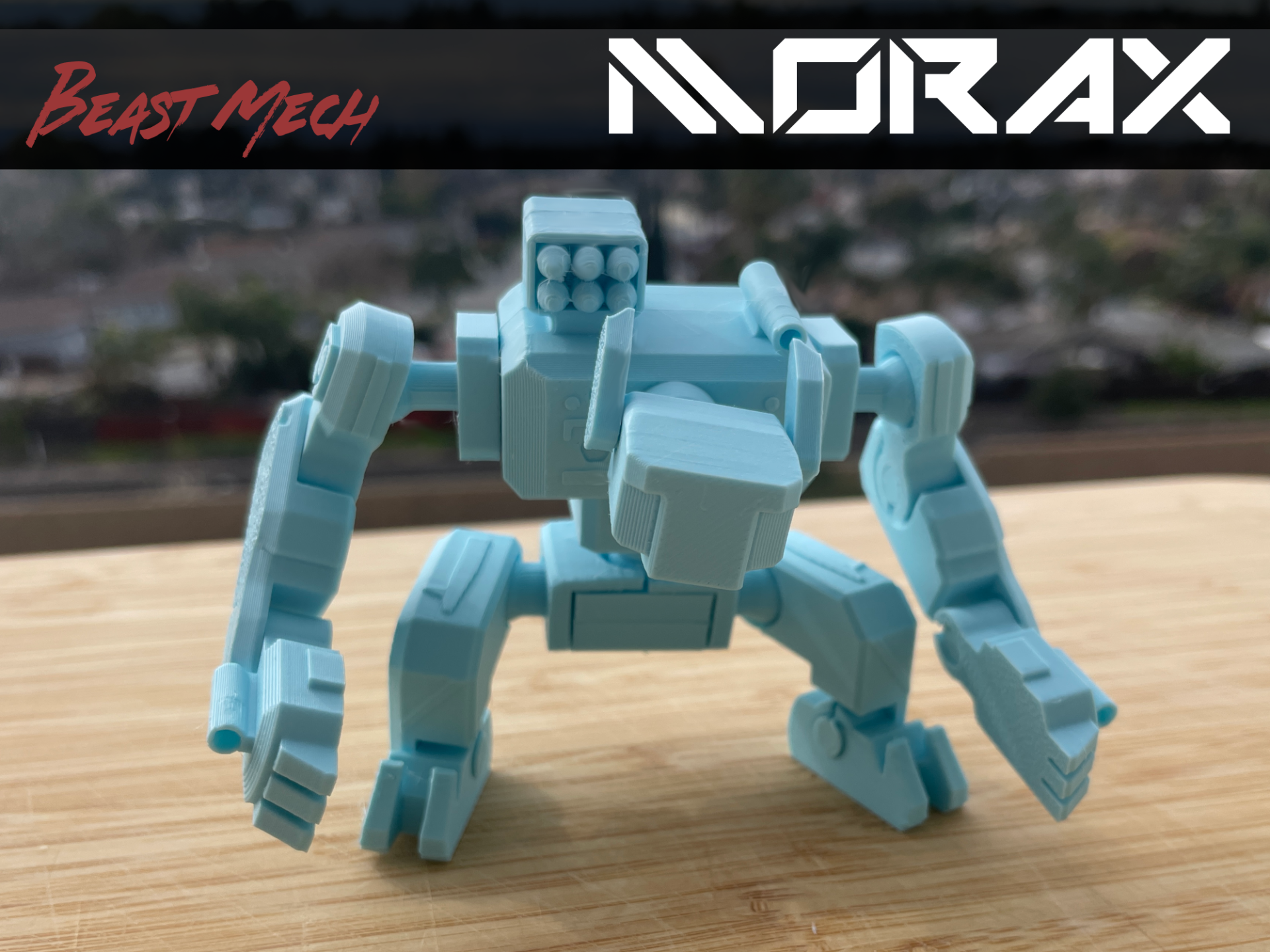 morax bête mecha by trousse artisans jouets jeux personnages mech robot figure monstre jouet posable articulé démon 3D print model - Mito3D