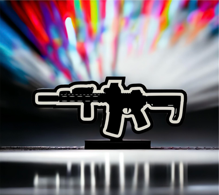 agression fusil v3 led lampe by codyinbody3 art modèles 2a pistolet arme tireur tirer seconde amendement attachement pièces multicolore ams bambu imprimante lumière boite arabe écraser militaire spec opérations 3d print model - Mito3D