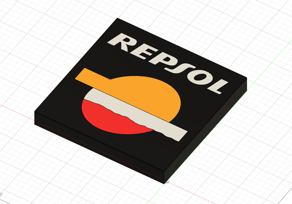 caja ligera repsol logo by frank j lab arte modelos marca ligero lámpara luz multicolor ams señalización iluminada encendiendo diseño gráfico identidad pantalla petróleo gas 3d print model - Mito3D