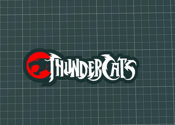 logo thundercats by alfin1222 arte señales logos 3d print model - Mito3D