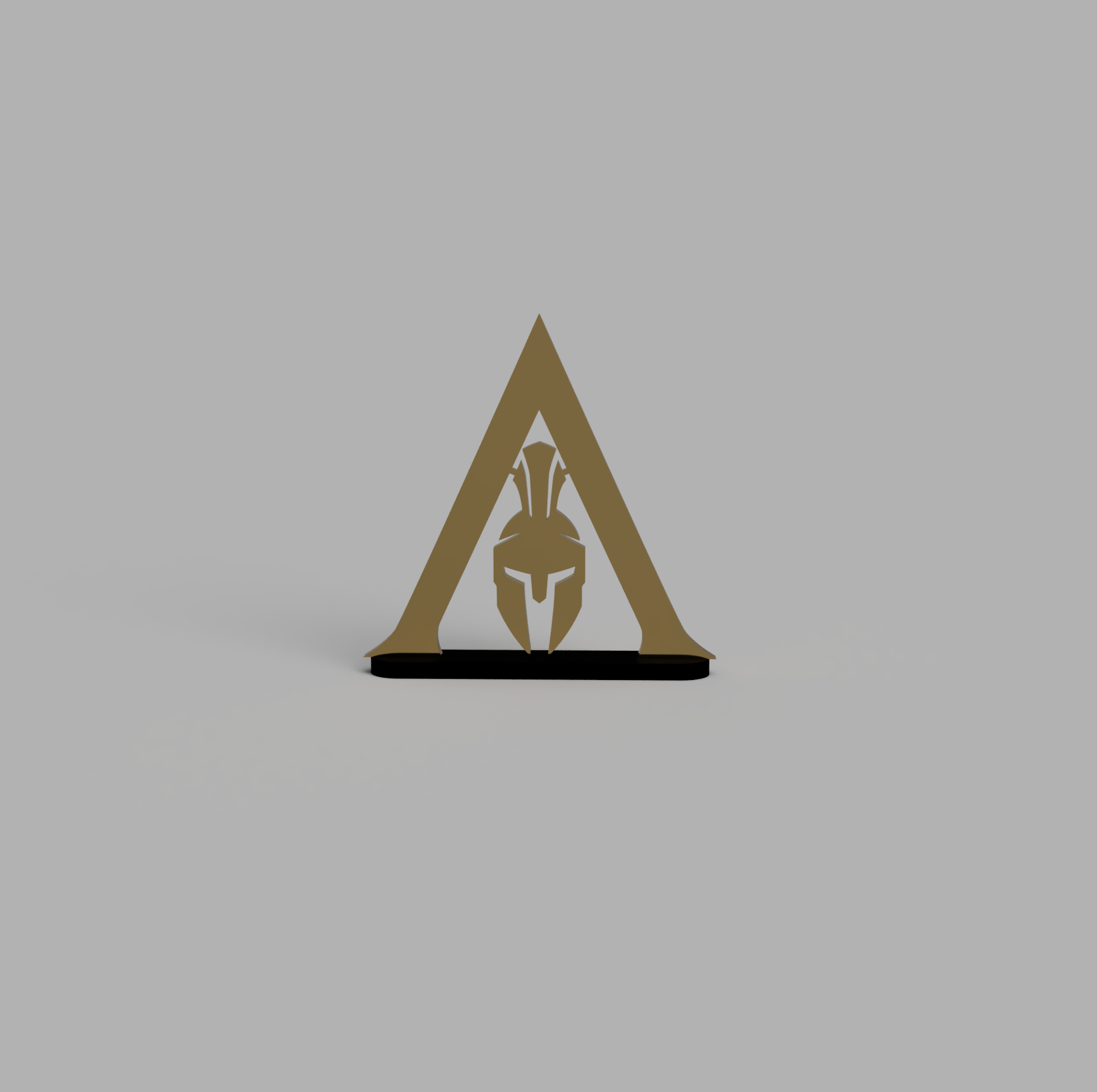 suikastçının inanç odyssey logo ayakta durmak by lockwick sanat işaretler logolar assassin's creed suikastçı video oyunu heykel pop kültür 3D print model - Mito3D