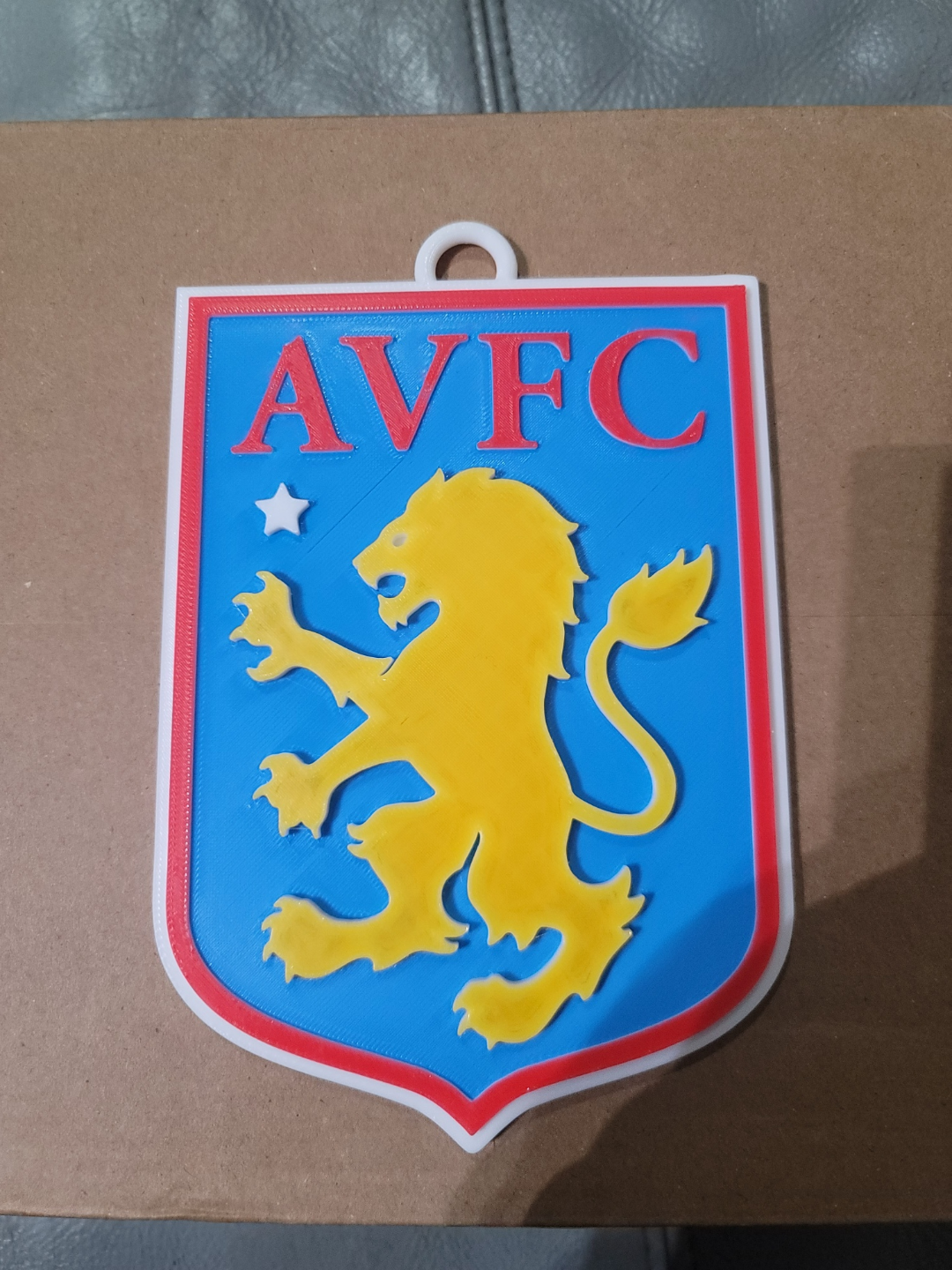 aston villa fc w loop 3d logo 180mm series by mercadogarzas hobby & diy sport outdoors football club astonvilla premier league chain 3D print model - Mito3D