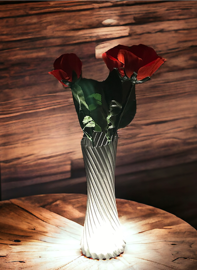 led 001 delgado florero ligero by lento taller generativo 3d modelo my plantador flor decoración moderno noche hogar casa oficina equipo lámpara concurso rosa 3d print model - Mito3D