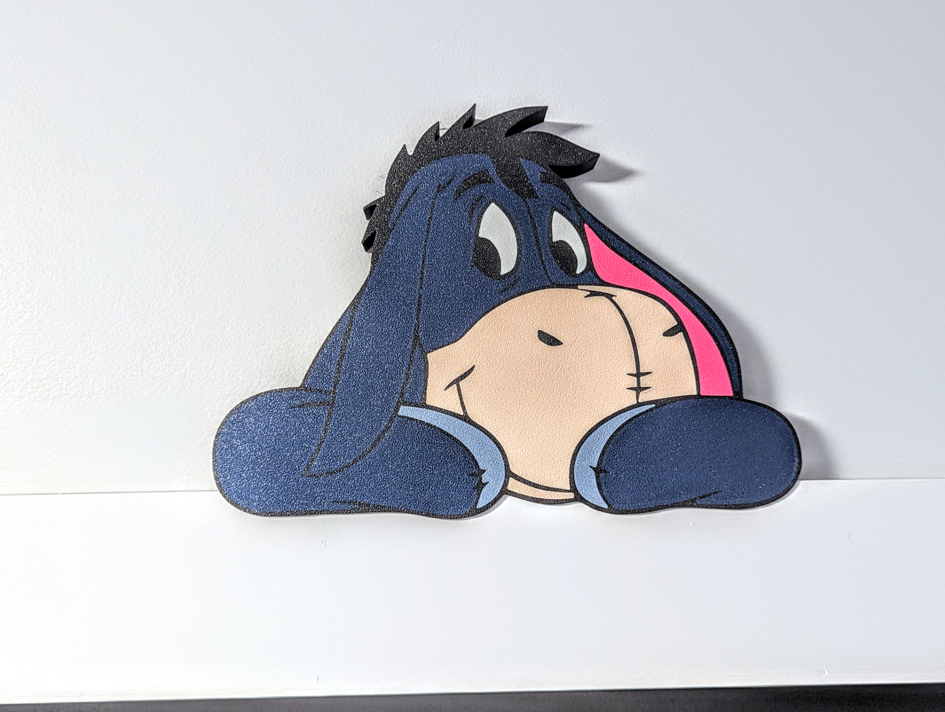 eeyore winnie pooh porta or mensola decorazione by vinaccia elbichón domestico arredamento parete 2d arte muraria doordecor 3D print model - Mito3D