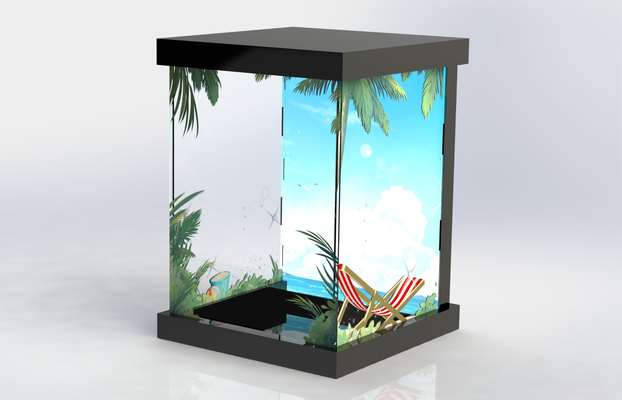 beach display case single-person exterior door edition by works miniatures 3d print model - Mito3D