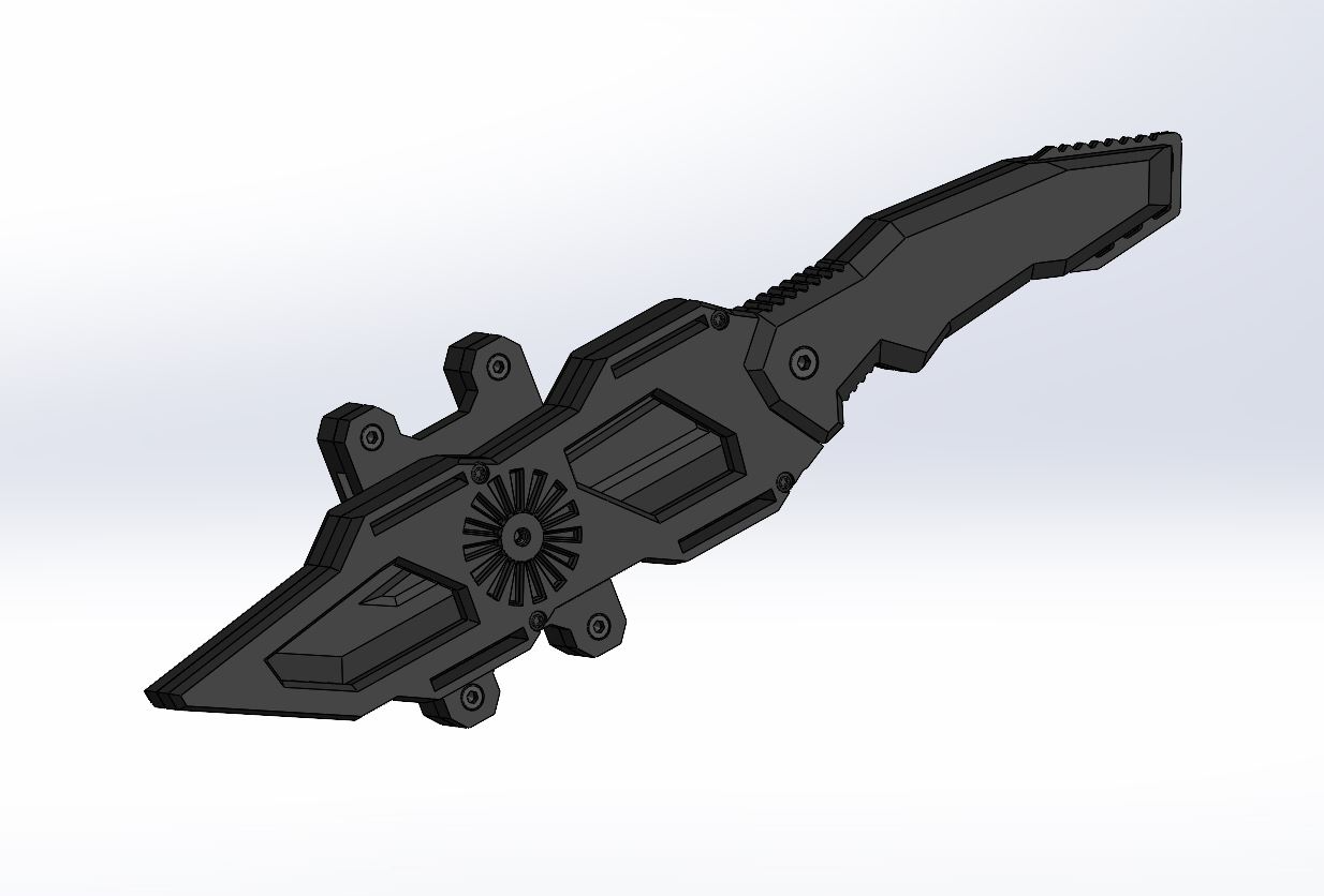 airsoft formazione coltello completare fondina cintura by deividp9519 passatempo fai sport all'aperto accessori 3D print model - Mito3D