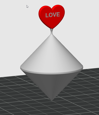 heart spinner by andersnsson toys & games 3d print model - Mito3D