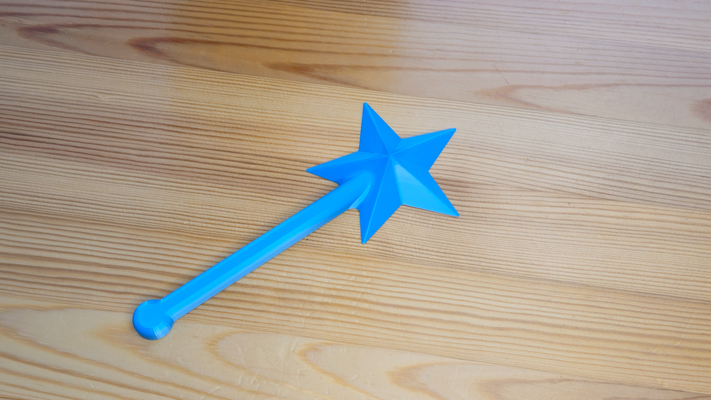 magic wand by lvcas cz household festivities magicwand party karneval festival 3d print model - Mito3D