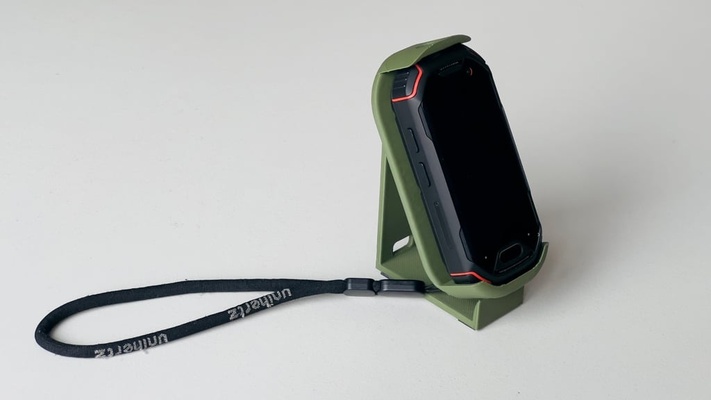 atom unihertz halter unterstützung clip stand by niko caignie werkzeuge gadgets androidstand gürtelschnalle telefonständer quadlock adapter smartphone unihertzatom 3d print model - Mito3D