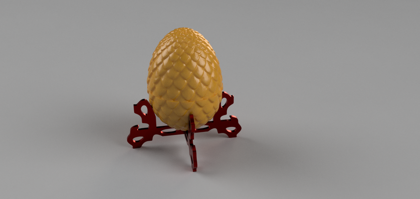 dragon egg stand by oneword art models 3d print model - Mito3D