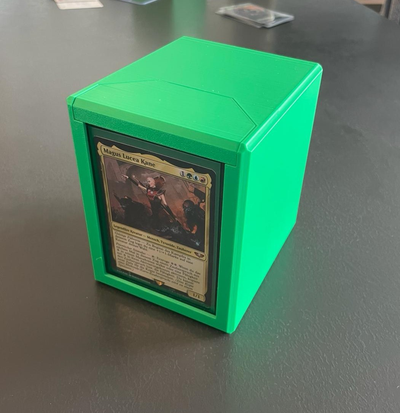 mtg kommandant deckbox magnetisch deckel raum würfel vitrine by palex spielzeuge spiele tafel magie versammlung deck box tcg karton magnet 3d print model - Mito3D