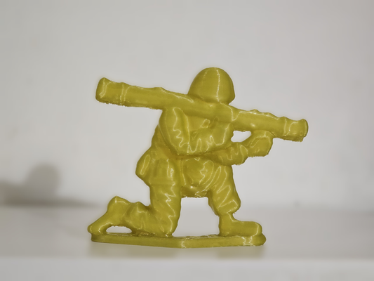 bazukino - toy soldier statue by dubmehard art sculptures army sculpture bazooka 3d print model - Mito3D