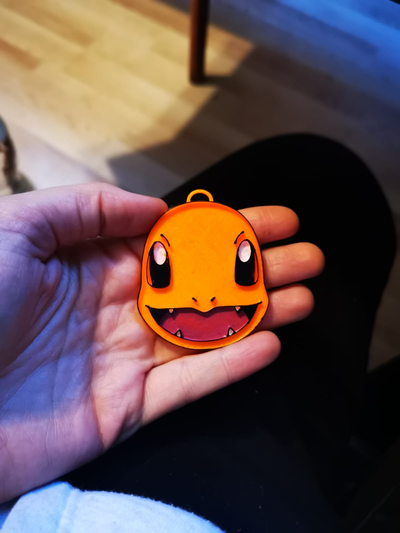 charmander pokemon portachiavi magnete by kris95 moda gioielleria pikachu squirtle bulbasaur 2d 3d print model - Mito3D