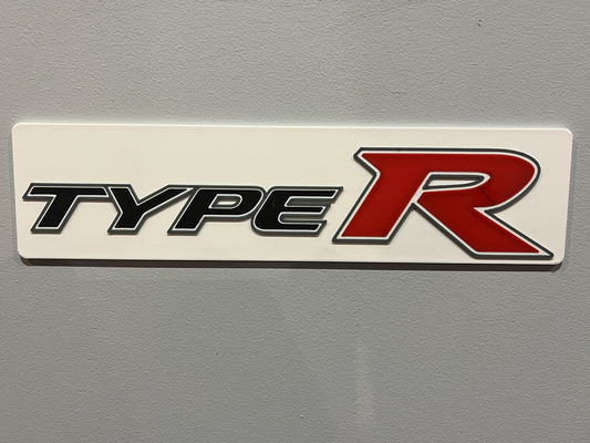 honda genere r logo parete arte by sayersdesign segni loghi type typer civico 3d print model - Mito3D