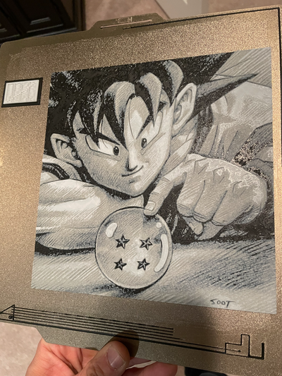 goku wall art 2d hueforge dragonball z by 3d prints week drawing hue forge color swap game room movie comics anime man cave dragon ball dragonballz vegeta cartoon 2024 3d print model - Mito3D