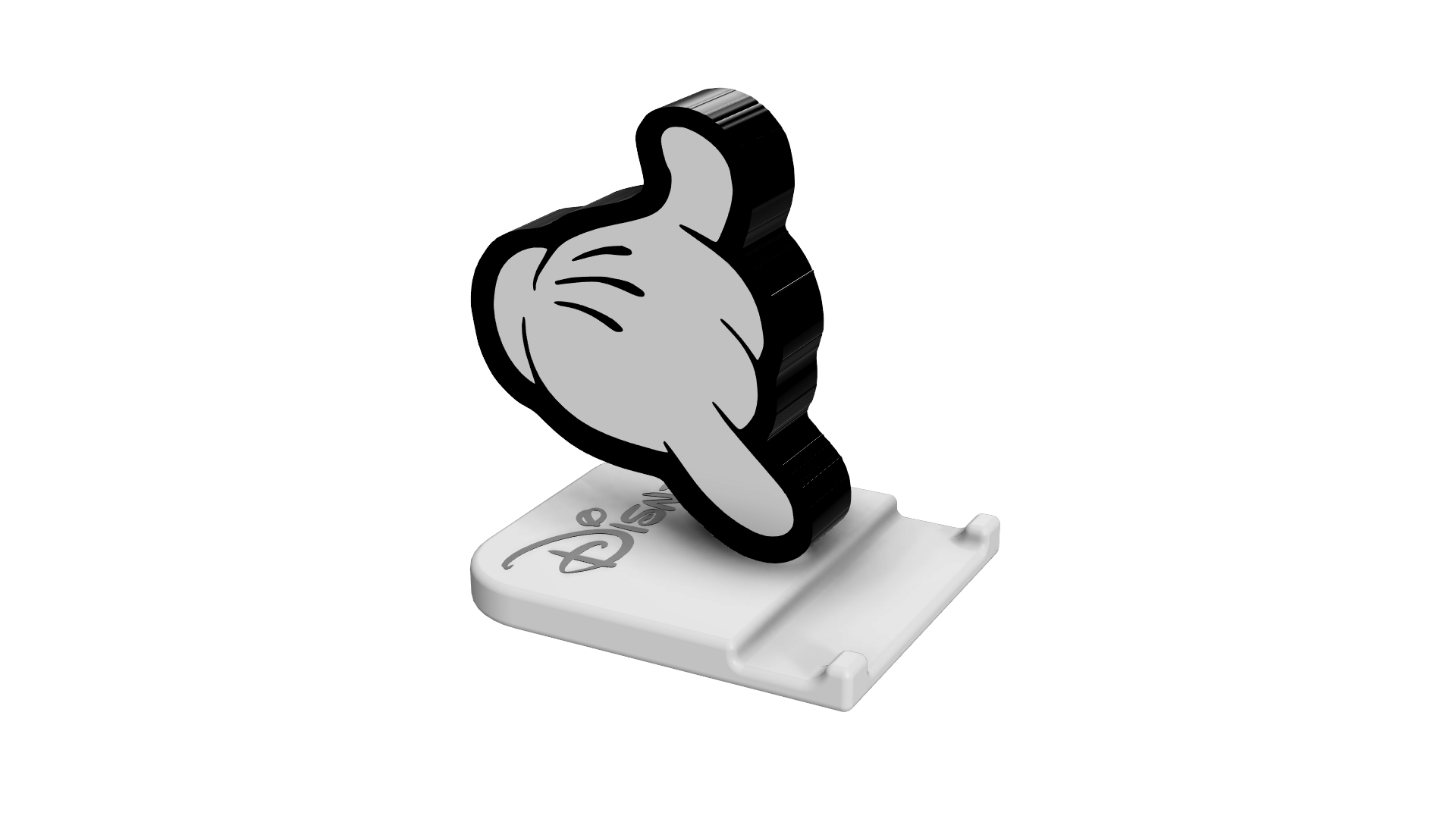 mickey souris supporter iphone pro max by francesco84 outils gadgets téléphone intelligent décor p1 x1 a1 ams quai phonedock disney a1mini magsafe pomme couverture gaine 2024 lampé bancal 3dbenchy led super bowl 3D print model - Mito3D