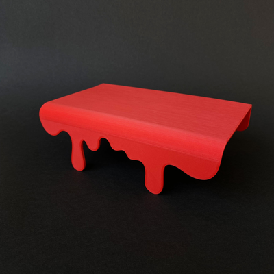 dripping wall shelf by georg household office drip melt drippy 3d print model - Mito3D