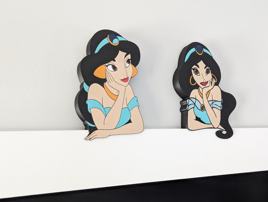 principessa gelsomino aladdin porta or mensola decorazione by vinaccia elbichón domestico arredamento aladin 3d print model - Mito3D