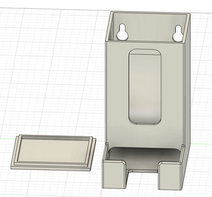 tampon dispenser wall mount remixed by herbstlaub tools organizers bath 3d print model - Mito3D