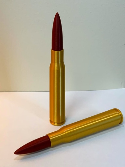 réplica 50 bmg bala parafuso by brinquedos jogos brinquedo decoração 3dprinting thingiverse decorativo réplicas 3d print model - Mito3D