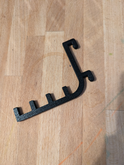 ikea sk dis schiene haken by spud2077 werkzeuge veranstalter halter unterstützung peg steckbrett wandhaken 3d print model - Mito3D