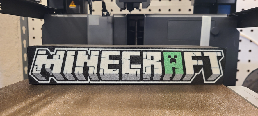 minecraft logo leuchtkasten by abc3dprints spielzeuge spiele licht box mehrfarbig 3d print model - Mito3D