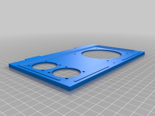 modified case lid 3 fans remixed by kicker22004 3d printer parts 3d print model - Mito3D