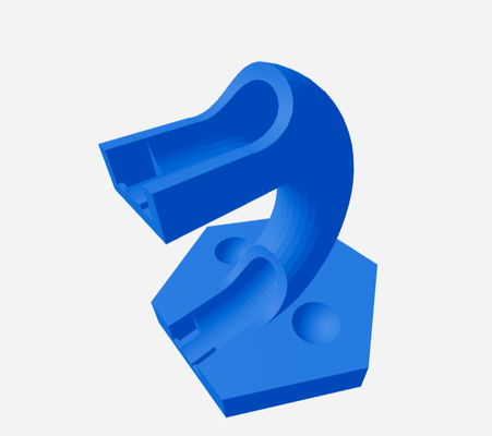 gravitrax bucle invertido by gijsbert peters juguetes juegos 3d print model - Mito3D