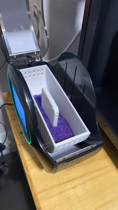 desecante secado cesta to ajuste sunlu 2 filamento secadora by js 3d impresión impresora accesorios caja 3d print model - Mito3D