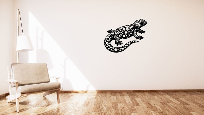 lizard je t rka voronoi wall decoration by kutnohormac art 2d 2dart 2dwallart 3dart 3dwallart animal animals bedroom decor home homedecor livingroom minimalist minimalistic voronoidesign voronoistyle wallart walldecoration wallmount 3d print model - Mito3D