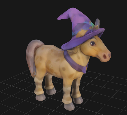 wizard horse by michaelburger art models cute small 3d print model - Mito3D