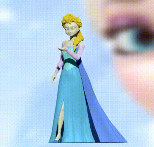 elsa congelato principessa by u ur d r st giocattoli giochi 3D print model - Mito3D