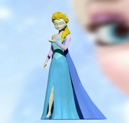 elsa congelato principessa by u ur d r st giocattoli giochi 3d print model - Mito3D