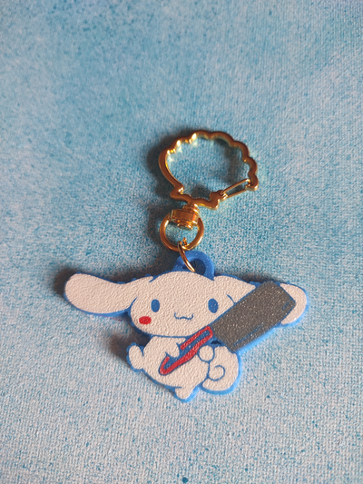 cinnamonroll keychain by hamagurumi fashion jewelry cinnamoroll kitty sanrio 3d print model - Mito3D