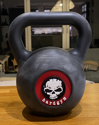 kettlebell dinheiro banco by homem casa decoração academia exercite porquinho moedas poupança equipamento 3d print model - Mito3D