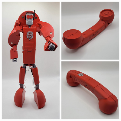 trabalhos in progresso g1 docobot discar tom totalmente funcional bluetooth aparelho portátil by dr operador brinquedos jogos personagens brinquedo transformadores phone açao figura robô 3d print model - Mito3D