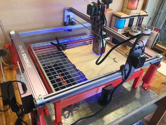 diode laser cutting grid by stuff3d hobby & diy atomstack atomstacka5 lasercutter laserengraver 3d print model - Mito3D