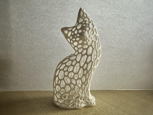 voronoi kedi yeniden karıştırılmış by t pcs ev halkı dekor evcil hayvan heykel masaüstü hayvan tasarım iç deko sanat modern baskı desen yaratıcı sevgililer 3d print model - Mito3D