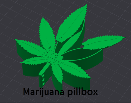 cannabis marihuana bunker by miz tw werkzeuge medizinisch box medizin container 3d print model - Mito3D