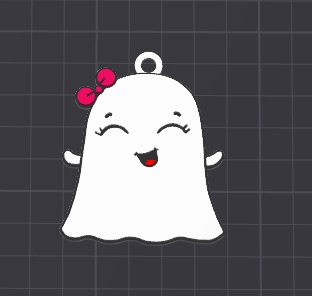 cute ghost keychain necklace charm free commercial by dominator334 art 2d halloween halloween2024 keychains keyring keyrings key chain chains love funny fun happy disney easy easyprint easytoprint ams ready lite boy boys girl girls charms pendant accessories accessory design kawaii 3D print model - Mito3D