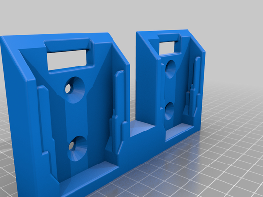 dewalt double battery holder remixed by sweet3d tools organizers 3d print model - Mito3D