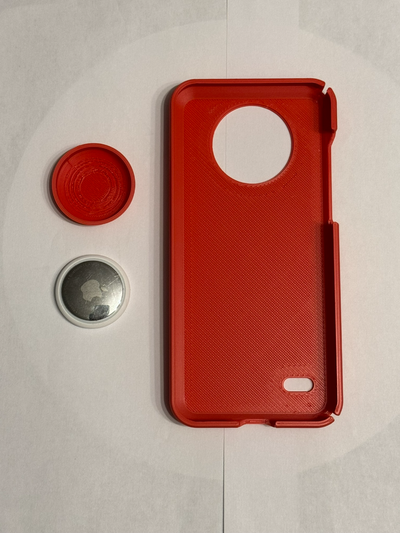 omnípode 5 pdm caso funda artag by jamal pasatiempo bricolaje diy insulina diabetes diabético tipo 1 teléfono rojo pista rastreador manzana iphone accesorios protector loseta aire airtagcase portaetiquetas soporte etiqueta llavero 3d print model - Mito3D