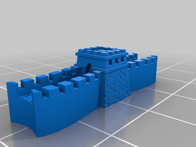 great wall of china remixed by spoupoup art sculptures 3D print model - Mito3D