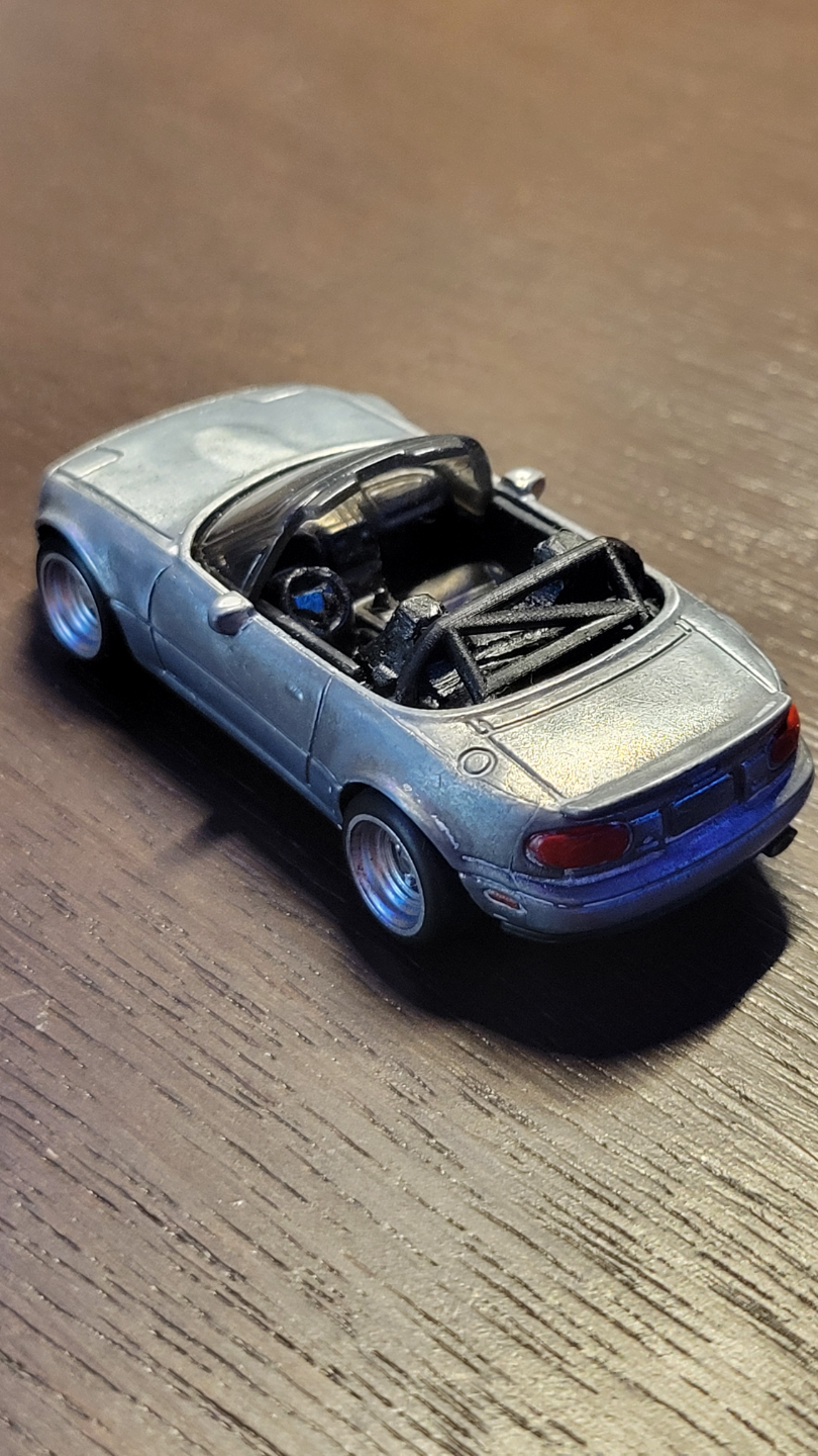 hotwheels mx 5 miata 1st gen detalhado gaiola protecção by efervescência miniaturas carro modelo mx5 diecast lista cela 3D print model - Mito3D