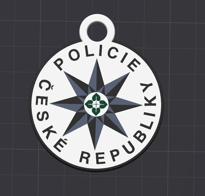 tschechisch republik schlüsselbund by miroslav kunst zeichen logos polizei pcr polizei of 3d print model - Mito3D