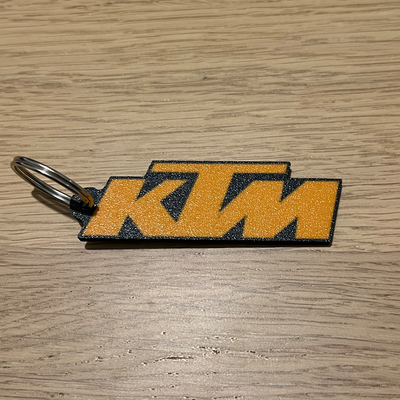 ktm anahtarlık portachiavi by 3dingo sanat işaretler logolar moto motosiklet logo aksesuarlar gadget tersine çevirmek yazdır ters baskı 3d print model - Mito3D