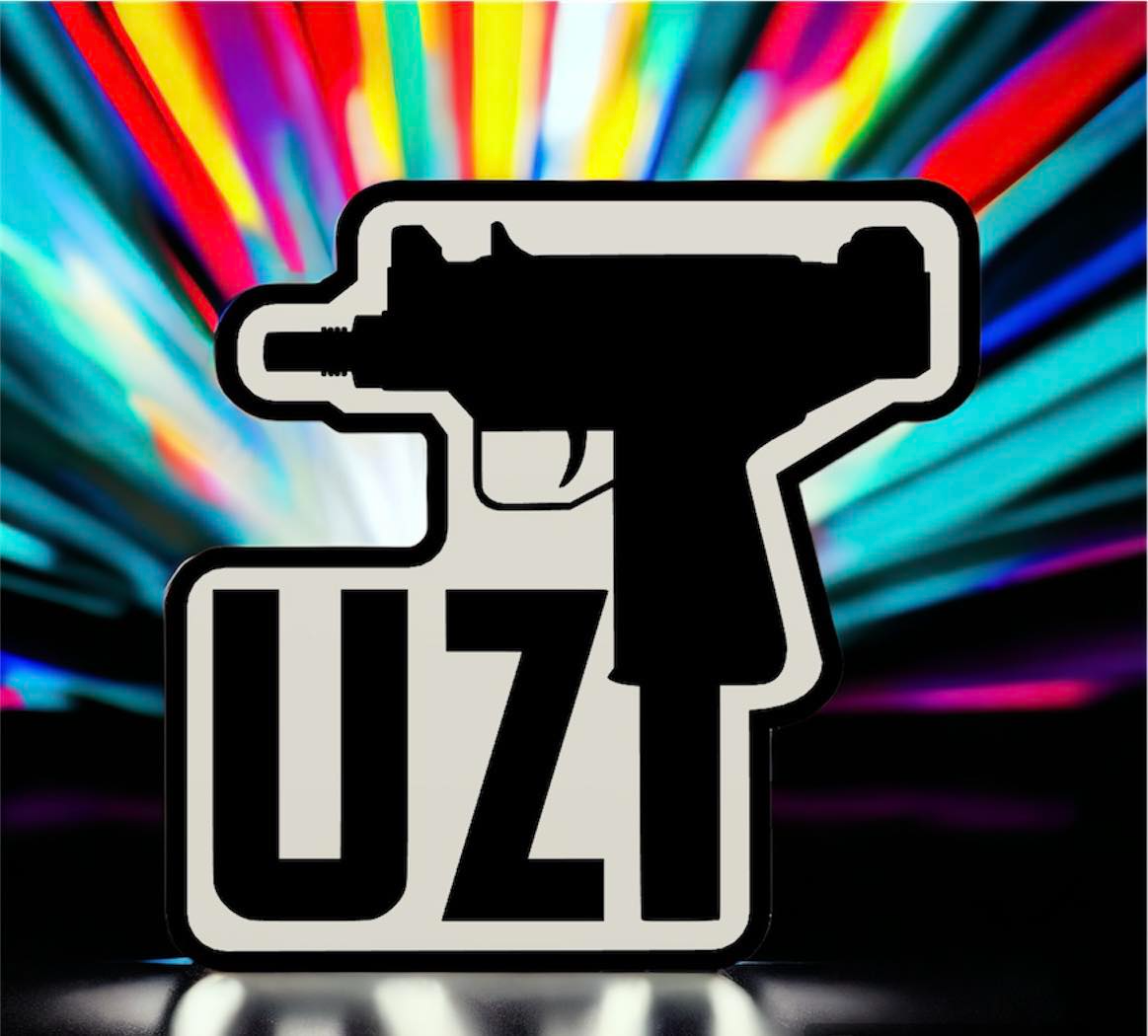 uzi arte led lámpara by codyinbody3 modelos pistola brazo brazos disparar bala máquina automático arma desintegrador ams multicolor bambu impresora ligero caja ligera 3D print model - Mito3D