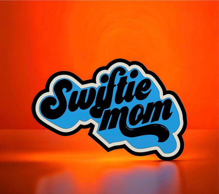 swifty mom led lamp by codyinbody3 art models swift taylor singer songwriter music song country chiefs mother moms multicolor ams bambu printer add on attachment piece collection collector light lightbox 3d print model - Mito3D