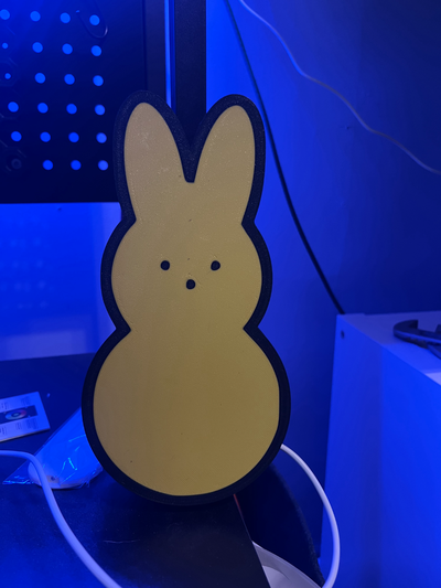 peep bunny lightbox by timyoungschn8 household decor peeps easter 3d print model - Mito3D