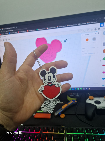 mickey cora o by kriativu 3d printer test models 3d print model - Mito3D